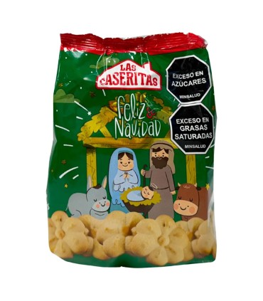 GALLETA NAVIDEÑA CASERITAS PESEBRE BOLSA X 130GR