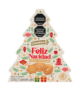 GALLETA NAVIDAD MINIARBOL COLOMBINA X 50GR