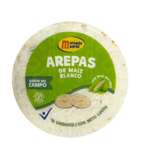 AREPA TELA BLANCA MADRID BOLSA 15UDS x 1000GR
