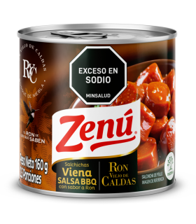SALCHICHA VIENA BBQ RON ZENU LATA X 150GR