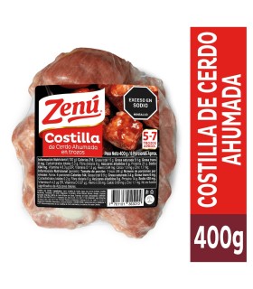 COSTILLA AHUMADA ZENU X 400GR