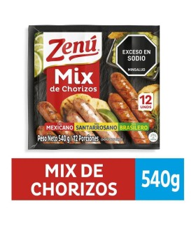 MIX DE CHORIZOS ZENU X 540GR