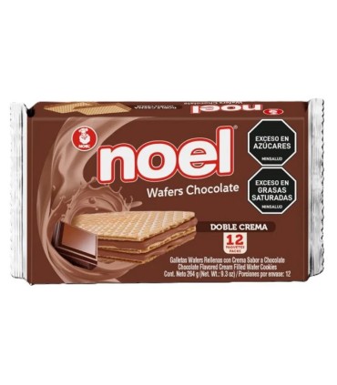 GALLETA WAFFER NOEL CHOCOLATE 12U X 264GR