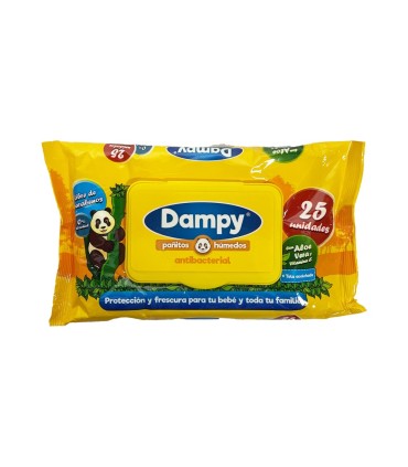 PAÑOS HUMEDOS DAMPY X 25U