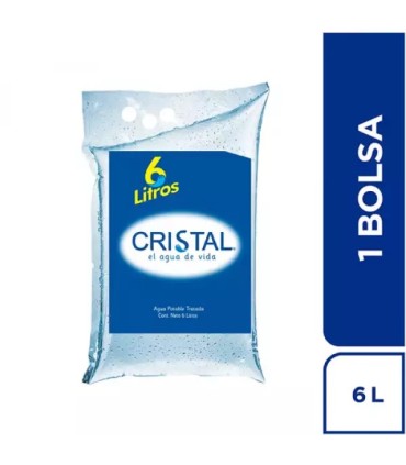 AGUA CRISTAL POSTOBON BOLSA X 6LT