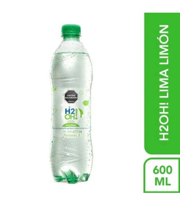 AGUA H2OH! SEVEN UP LIMA LIMON BOTELLA X 600ML