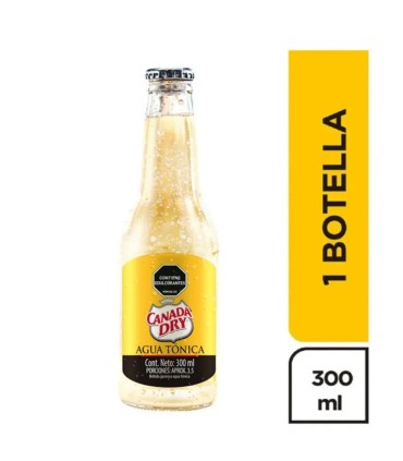 AGUA TONICA CANADA DRY BOTELLA X 300ML