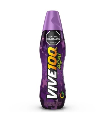 BEBIDA ENERGETICA VIVE100 ACAI PET X 380ML