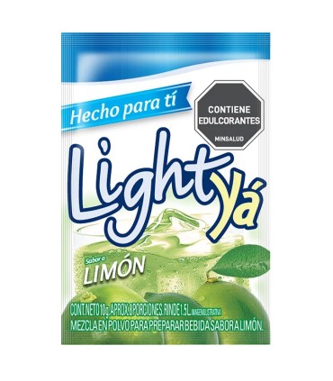BEBIDA LIGHTYA LIMON  SOBRE 10 Gx 2 LITRO