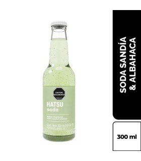 GASEOSA HATSU SODA SANDIA BOTELLA 300 MILILITRO