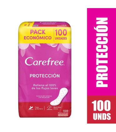 PROTECTOR CAREFREE REGULAR X 100UDS