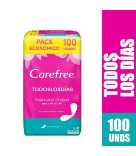 PROTECTOR CAREFREE TODOS DIAS X 100UDS