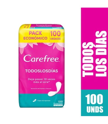 PROTECTOR CAREFREE TODOS DIAS X 100UDS