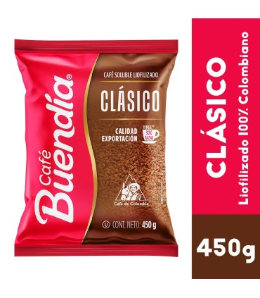 CAFE BUENDIA LIOFILIZADO BOLSA X 450GR