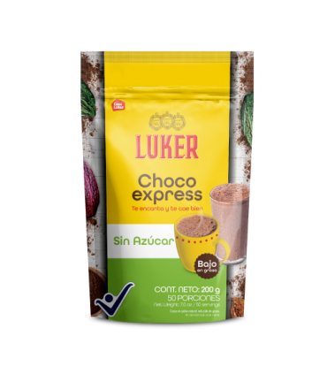 CHOCOLATE CHOCO EXPRESS SIN AZÚCAR X 200GR