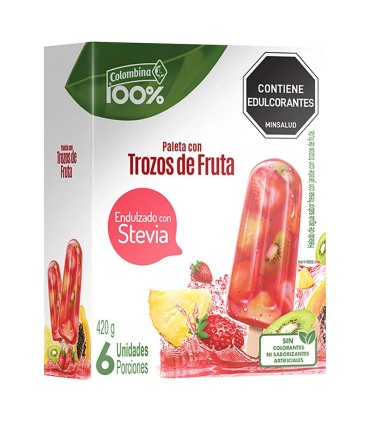 PALTEA COLOMBINA %100 TROZO FRUTA 6UDS X 420GR