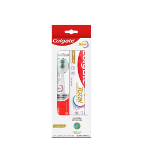 CEPILLO COLGATE TOTAL FOAM + CREMA DENTAL TOTAL ORIGINAL MINT X 63ML