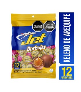 CHOCOLATINA JET BURBUJAS BOLSA 12 UDS x141,6 GR
