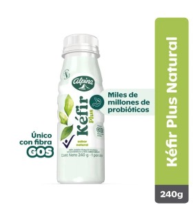 KEFIR ALPINA NATURAL BOTELLA x 240 GR