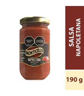 SALSA NAPOLITANA MONTICELLO FRASCO X 190GR