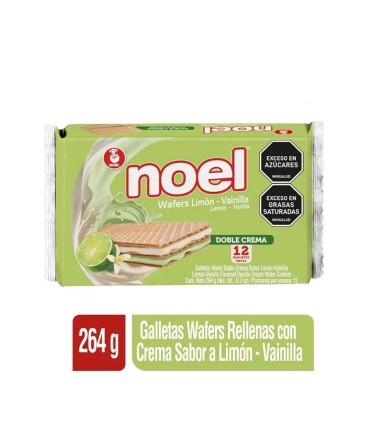 GALLETA WAFFER NOEL COMBI VAINILLA LIMON 12 UDS x 264 GR
