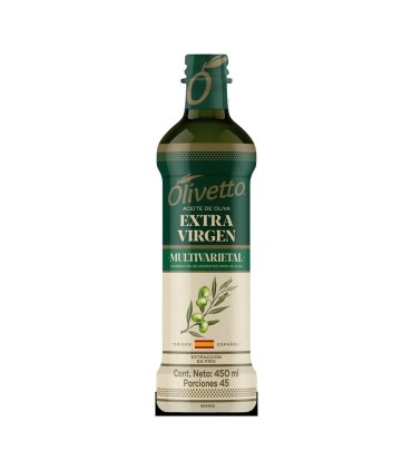 ACEITE DE OLIVA OLIVETTO MULTIVARIELTAL FRASCO X 450ML