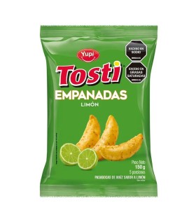 TOSTI EMPANADA YUPI LIMÓN BOLSA X 150GR