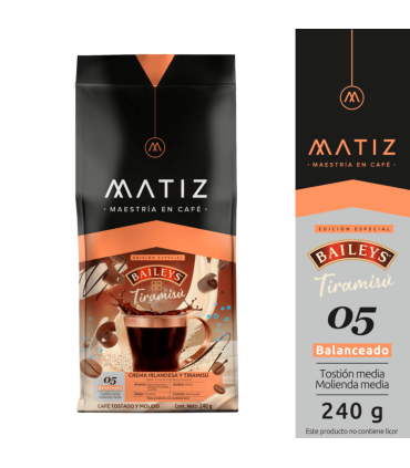 CAFÉ MATIZ BAILEYS TIRAMISU BOLSA X 240GR