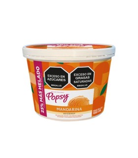 HELADO POPSY MANDARINA EXTRACONTENIDO VASO X 750GR
