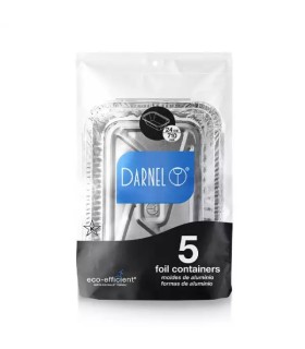MOLDE ALUMINIO DARNEL 24OZ PAQUETE x 5UDS
