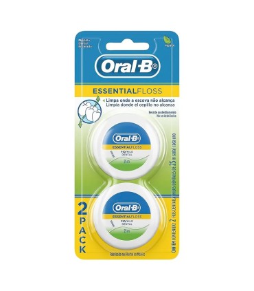 SEDA DENTAL ORAL B ESSENTIAL MENTA 2UDS X 25METROS C/U