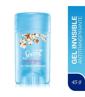 DESODORANTE SECRET CLEAR GEL COTTON X 45GR