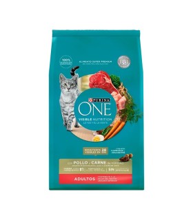 PURINA ONE GATO ADULTO POLLO CARNE X 500GR