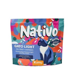 NATIVO KANU GATOS LIGHT CASTRADO BOLSA X2KG