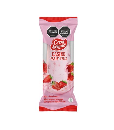 HELADO CREM HELADO CASERO YOGOURT FRESA X 60GR