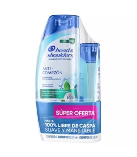 SHAMPO H&S ANTICOMEZON X 375ML + SHAMPO X 180ML