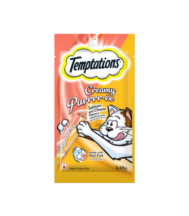 ALIMENTO CREAMY TEMPTATION SALMON SOBRE 4UDS X 12GR