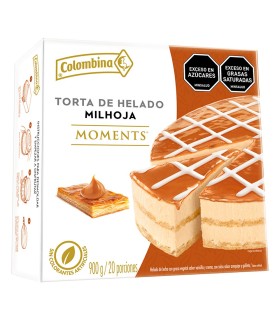 TORTA HELADO COLOMBINA MILHOJA X 600GR