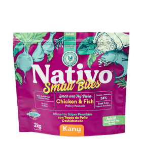 NATIVO KANU PERROS ADULTOS PEQUEÑOS BOLSA X 2KG