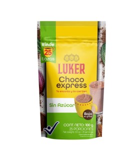 CHOCOLATE LUKER CHOCO EXPRESS SIN AZÚCAR X 100GR