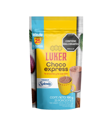 CHOCOLATE LUKER CHOCO EXPRESS CON SPLENDA X 100GR