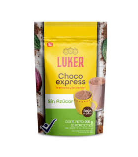 CHOCOLATE LUKER CHOCO EXPRESS SIN AZÚCAR X 200GR