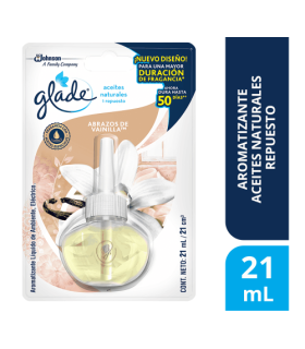 AMBIENTADOR GLADE PLUG VAINLLA RPTO X 21ML