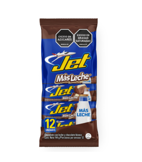 CHOCOLATINA JET MAS LECHE 12UDS X 144GR