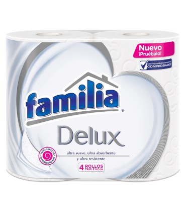 PAPEL HIGIENICO FAMILIA DELUX X 4UDS