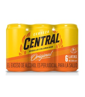CERVEZA CENTRAL SIXPACK X 330ML