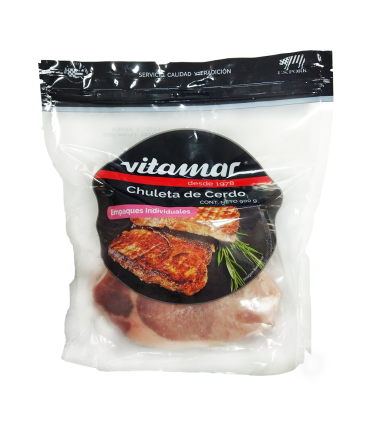 CHULETA DE CERDO PORCONADA VITAMAR X 900GR