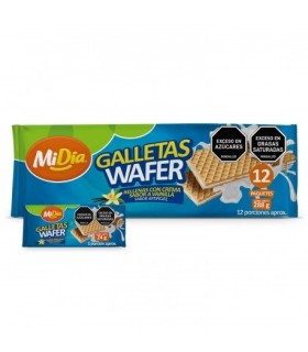 GALLETA WAFER MIDÍA VAINILLA X 288GR
