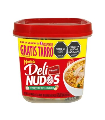 SOPA DELI NUDOS INST X 3UDS + TARRO
