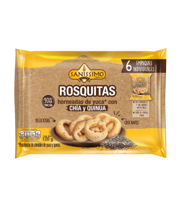 ROSQUITAS SANISSIMO CHIA/QUINUA X 120GR